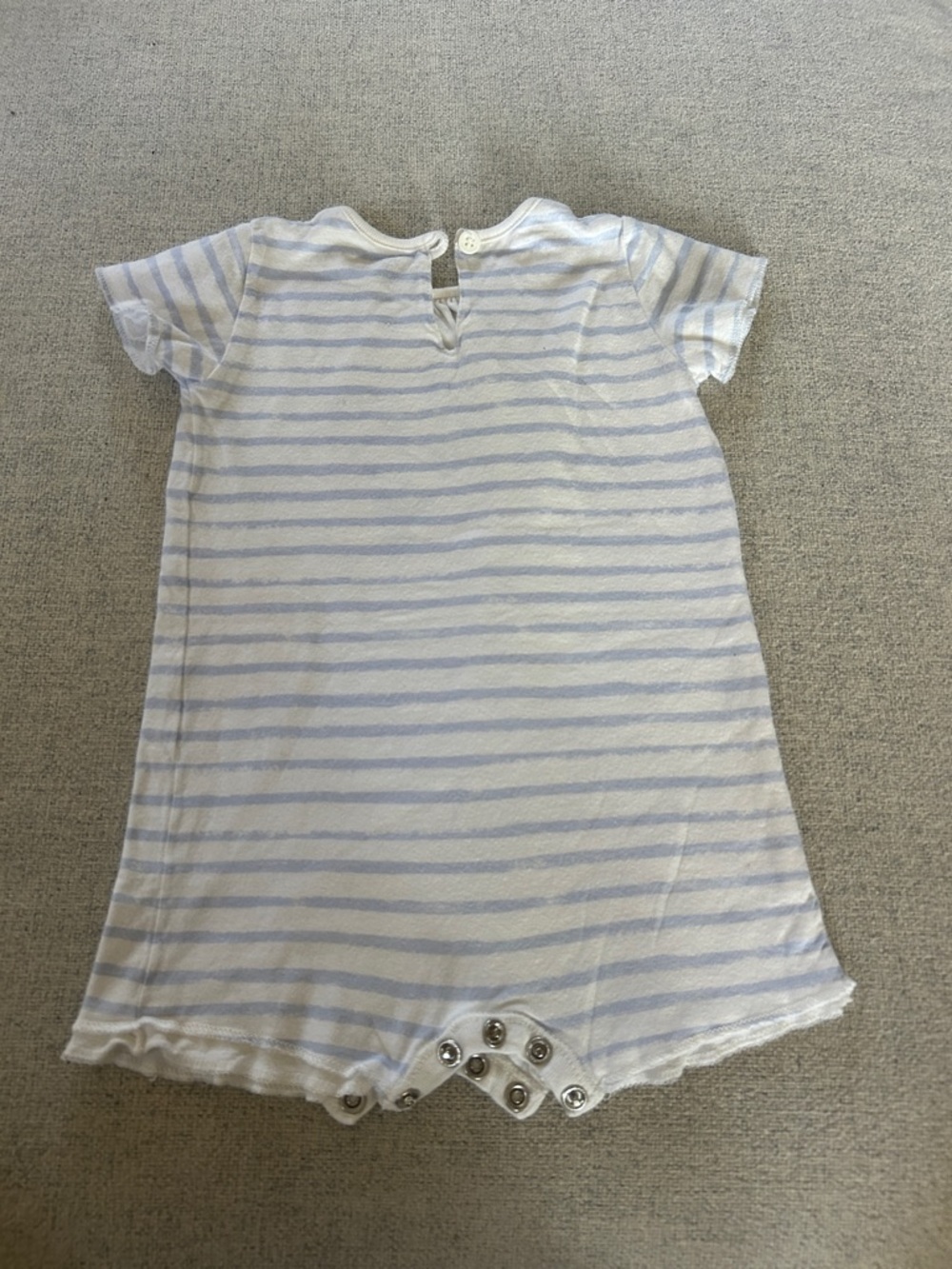 Petit Bateau Stripped Cotton Romper - Picture 2 of 13